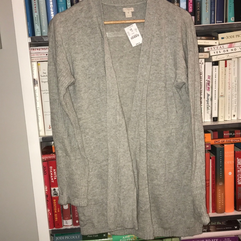 New w/Tags J.Crew Grey Cardigan